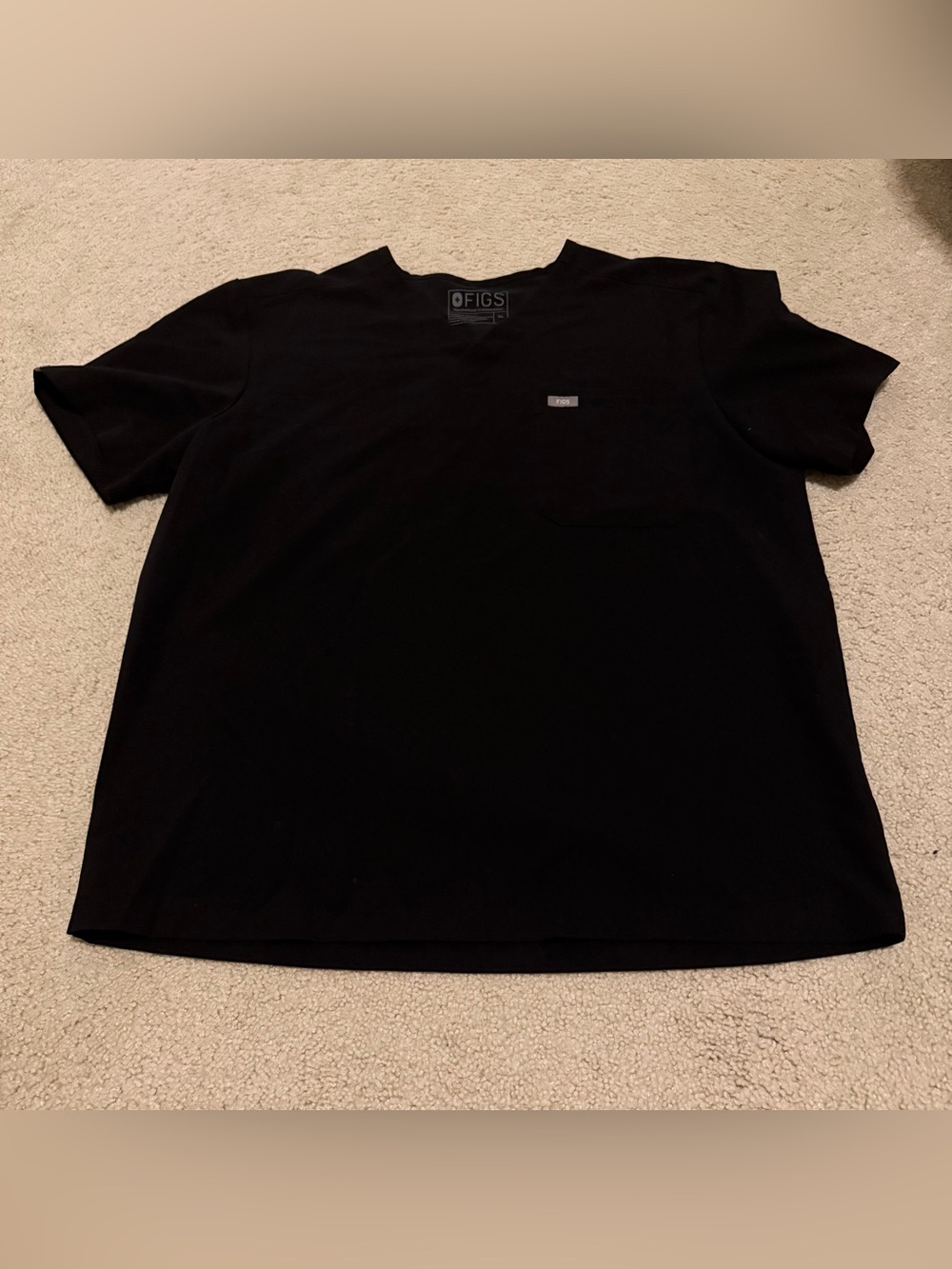 FIGS Technical Collection Men’s Leon Scrub Top Men’s Size XL Black Classic Fit